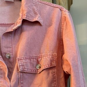 Cotton Lyocell Pink Denim Jacket